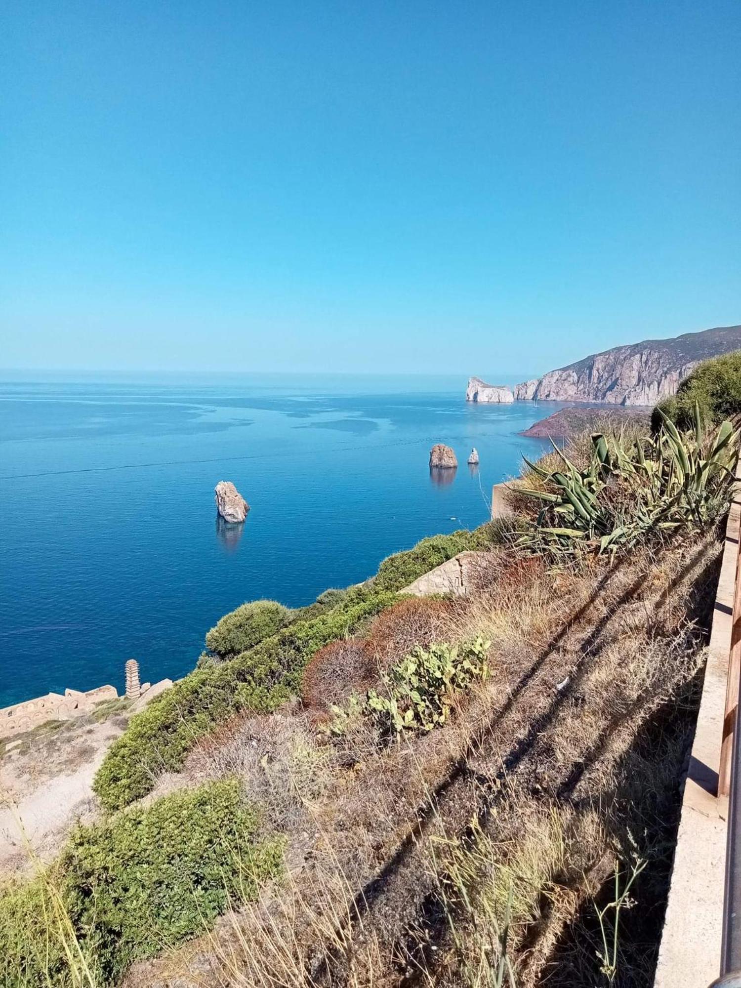 Вилла La Perla E Le Conchiglie Tanca Piras Vista Mare Nebida Экстерьер фото