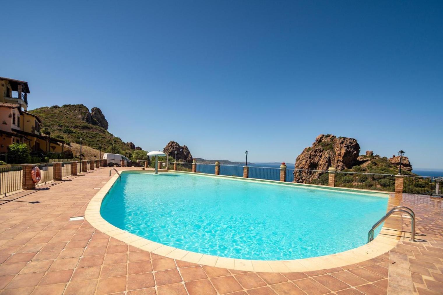 Вилла La Perla E Le Conchiglie Tanca Piras Vista Mare Nebida Экстерьер фото